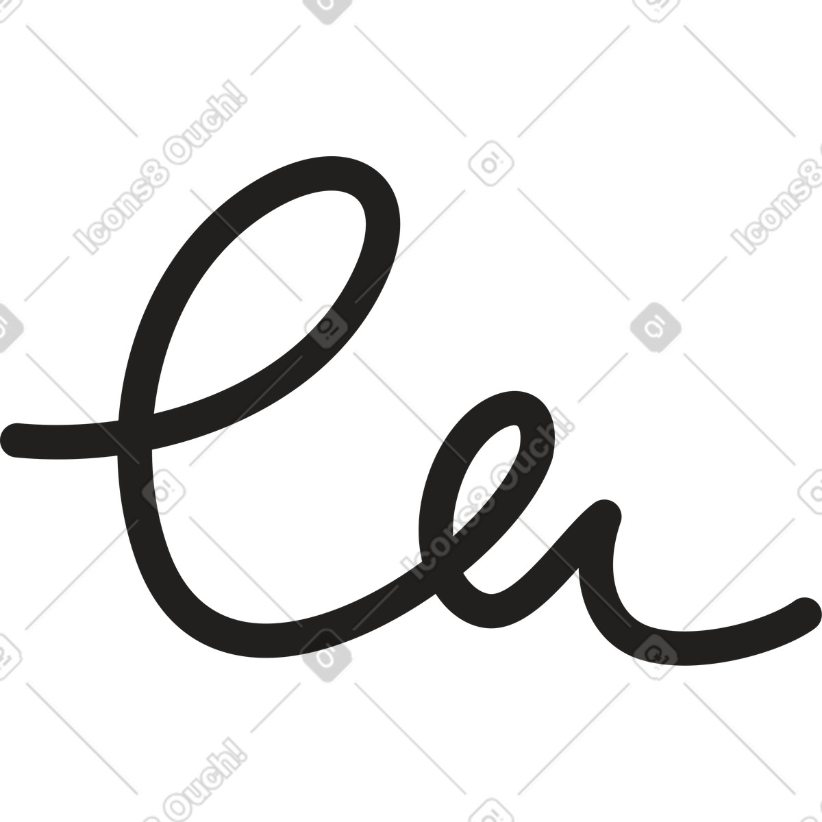 Curve line illustration in Little style download in PNG, SVG