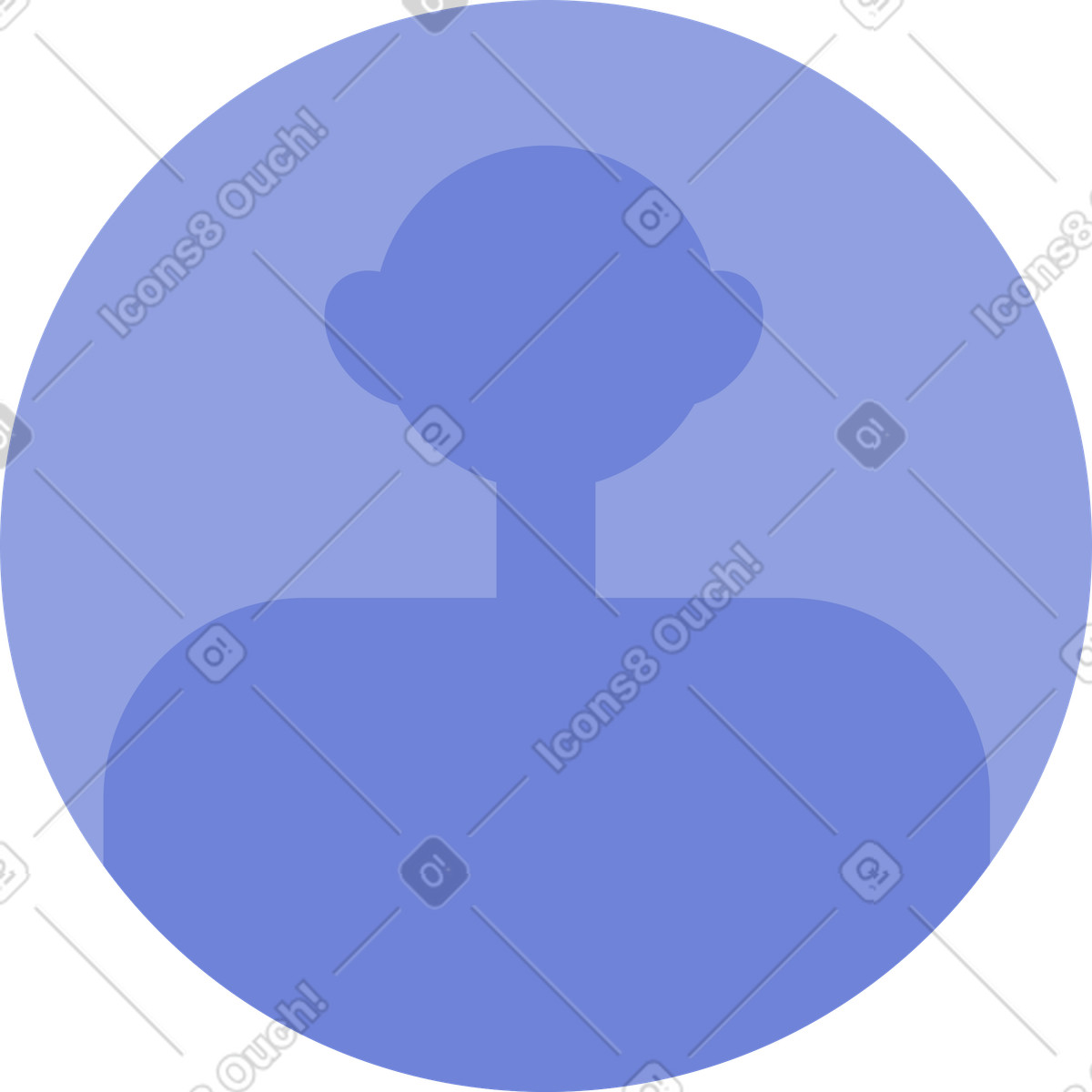 Men icon illustration in Juicy style download in PNG, SVG