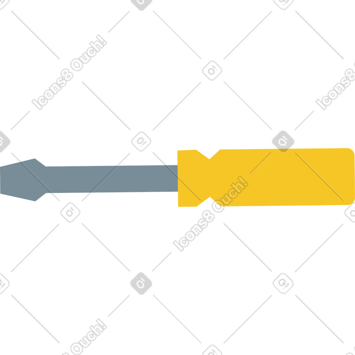 Screwdriver illustration in PNG, SVG