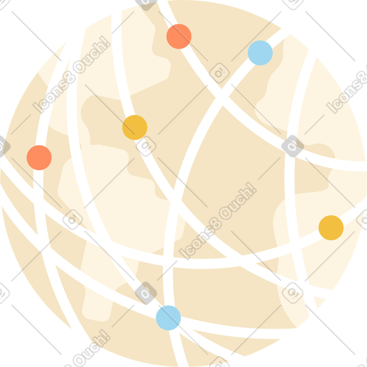 Network illustration in PNG, SVG, GIF formats