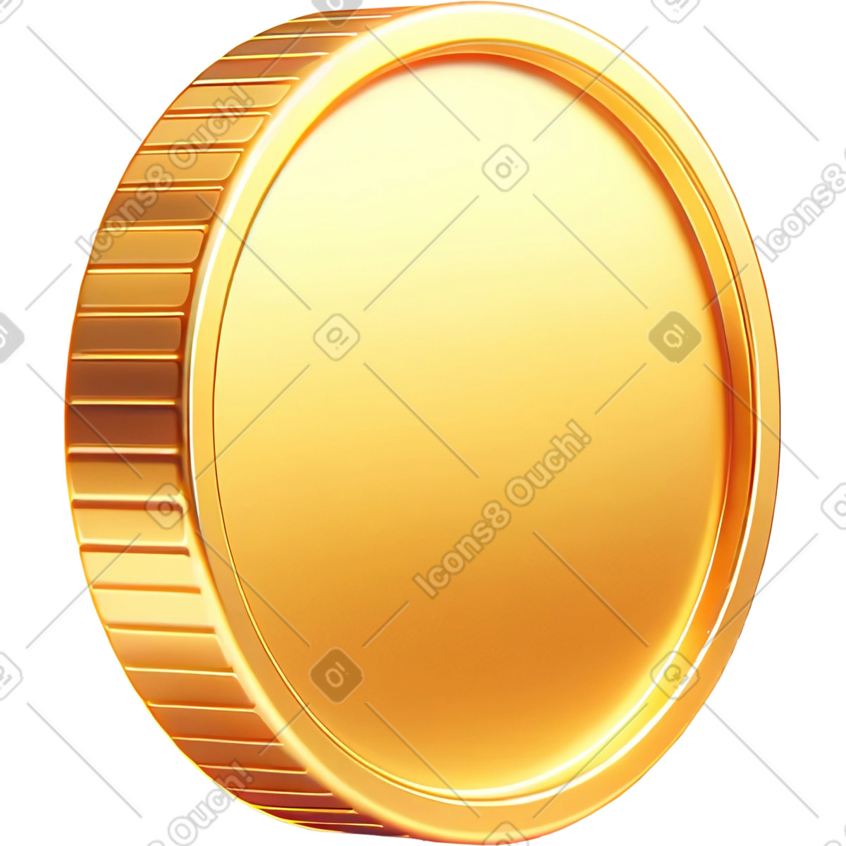 Gold coin illustration featuring vibrant clipart from the stunning graphics collection