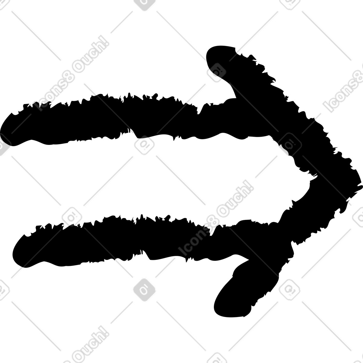 Arrow implies-Illustration im Twirl-Stil als Download in PNG, SVG