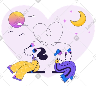 Long distance relationship PNG, SVG