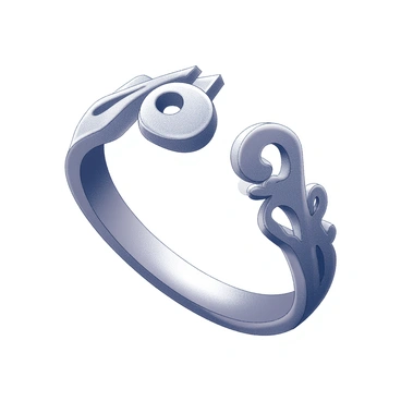 A ring inspired by the aurora borealis with vibrant shifting colors