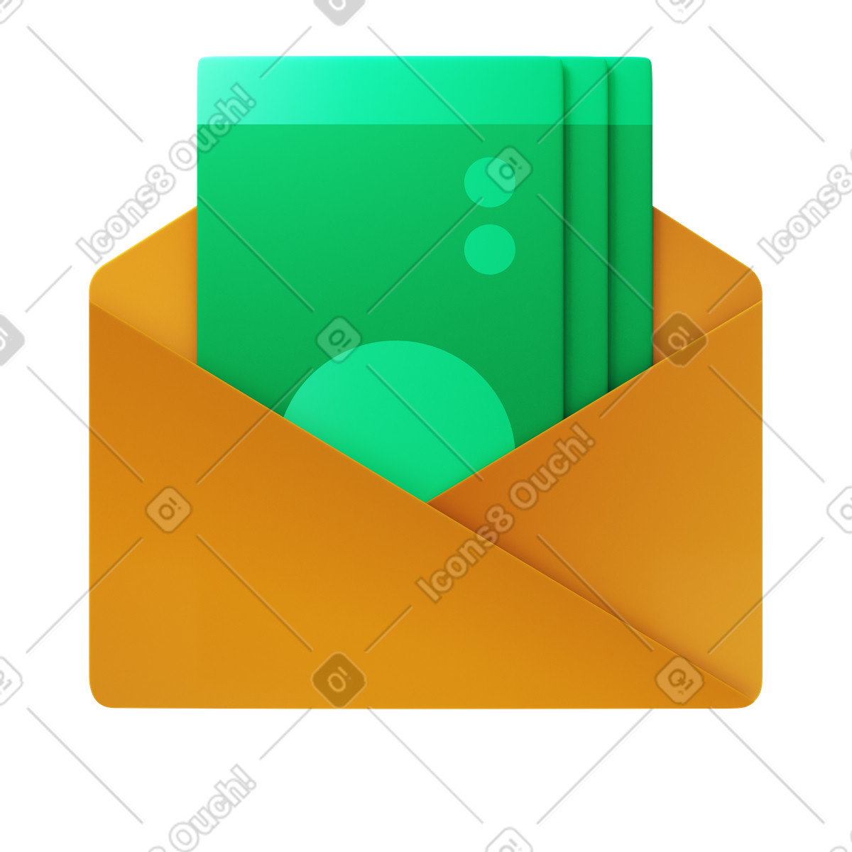 Money transfer illustration in 3D Fluency style download in PNG, SVG