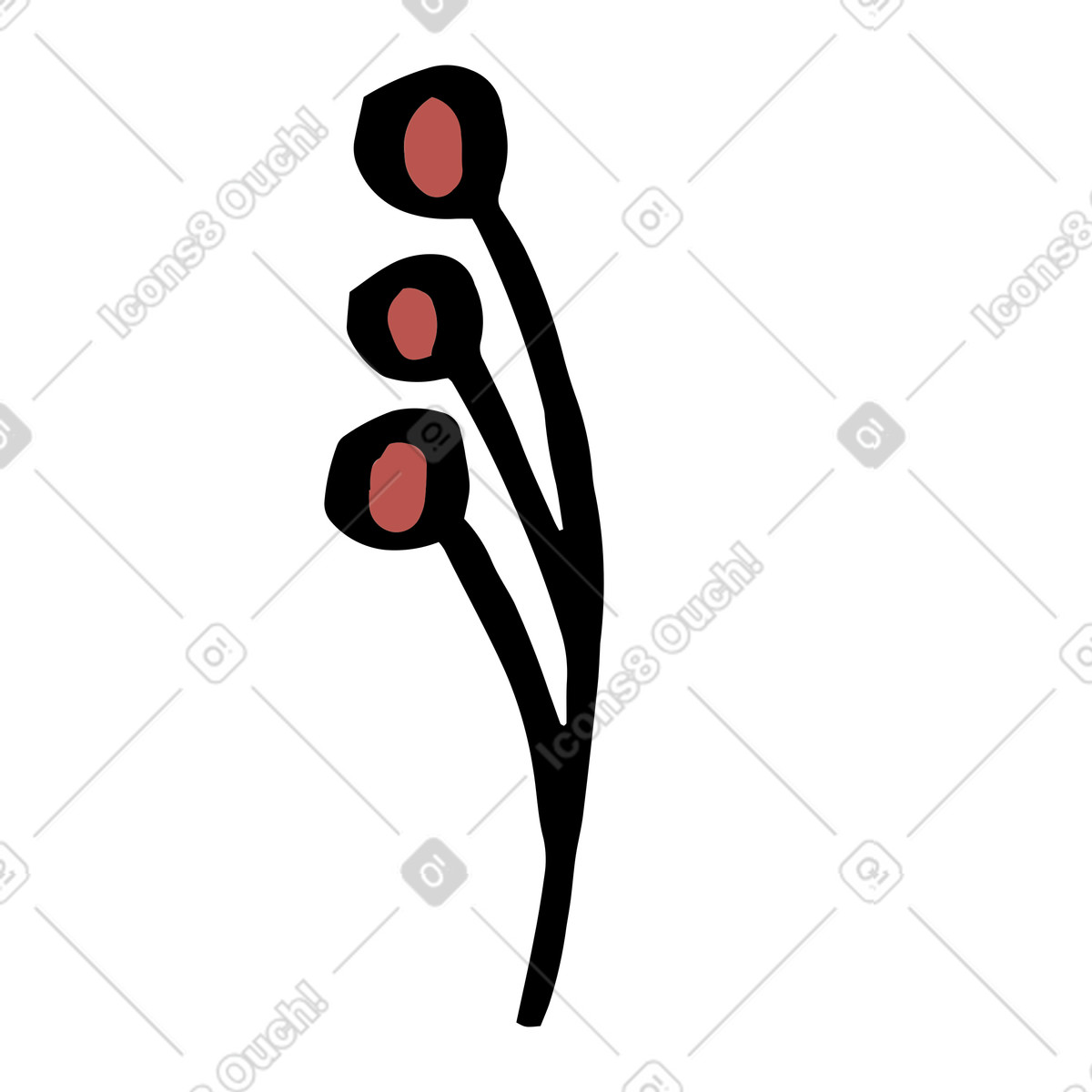 Ilustración Planta en estilo Scandi a descargar en PNG y SVG