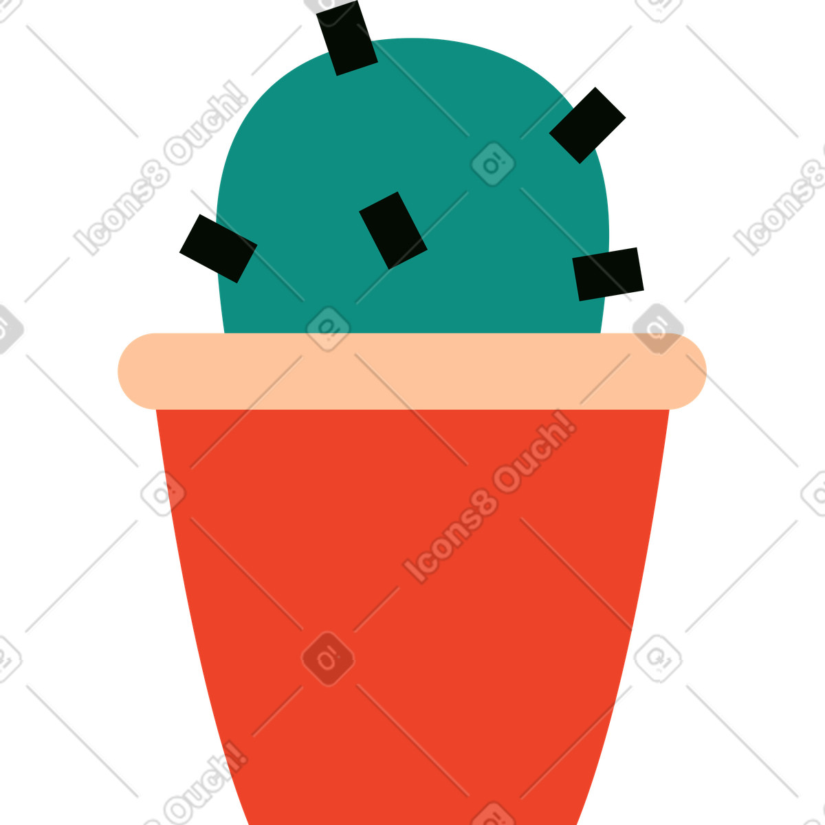 Plant illustration in Polar style download in PNG, SVG