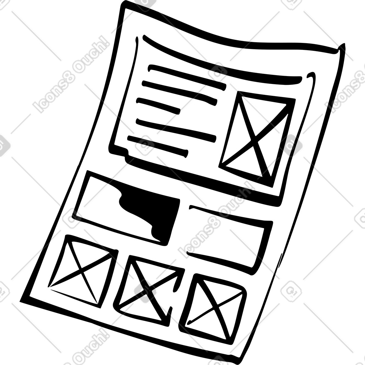 Ilustração de Estrutura arame em no estilo Line para baixar em PNG, SVG