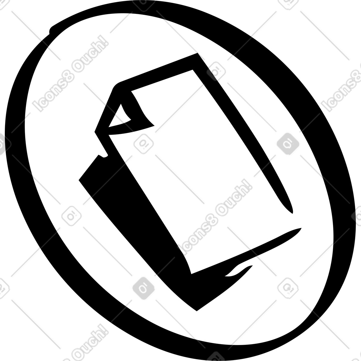 Illustration Sheet of document icon dans le style Line à télécharger aux formats PNG, SVG