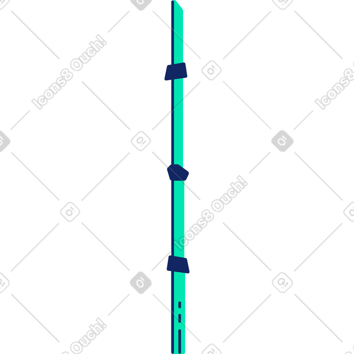 Ilustración Bambú en estilo Cyborg a descargar en PNG y SVG