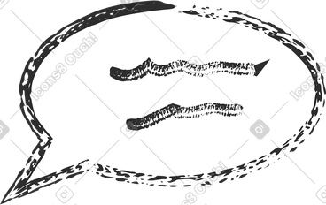 Bulle ronde avec texte PNG, SVG
