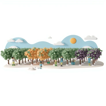 A vineyard filled with grapevines undergoing seasonal changes. In the spring, tender green buds are emerging from the vines, with bright green leaves unfurling against a clear blue sky. As summer arrives, the vines are full and lush, heavy with clusters of green grapes that are gradually ripening. The sun casts warm light over the vines, illuminating their vibrant green leaves. In autumn, the leaves turn shades of orange and red, while the grapes shift to deep purple and black, indicating their readiness for harvest. Workers are seen carefully picking the ripe grapes, filling baskets with the abundant harvest. In winter, the vineyard is bare, with the vines pruned back, the ground covered in a light layer of frost, and the landscape serene under a pale sky.