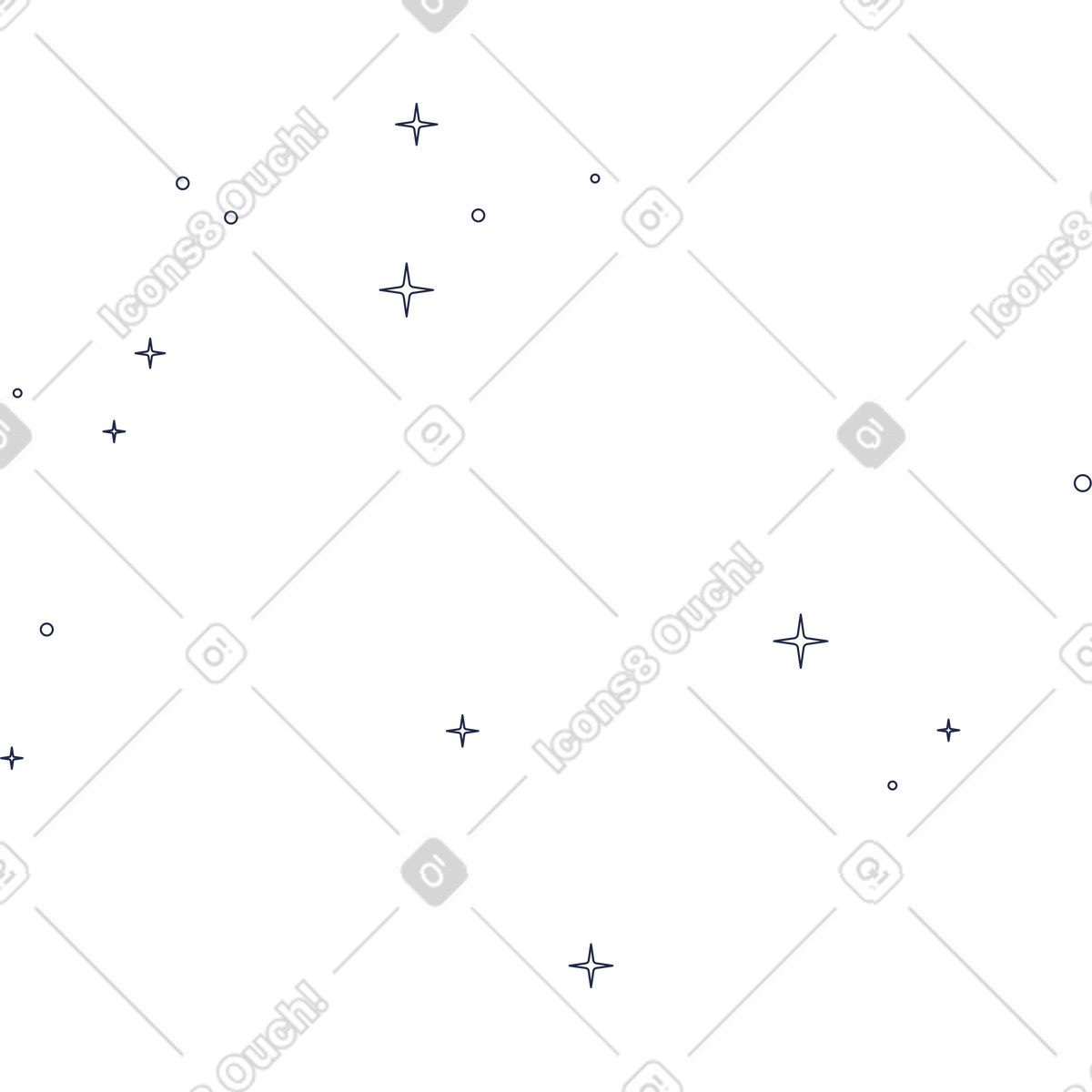 Иллюстрация Звезды в космосе стиле Urban Line — скачать форматах PNG, SVG