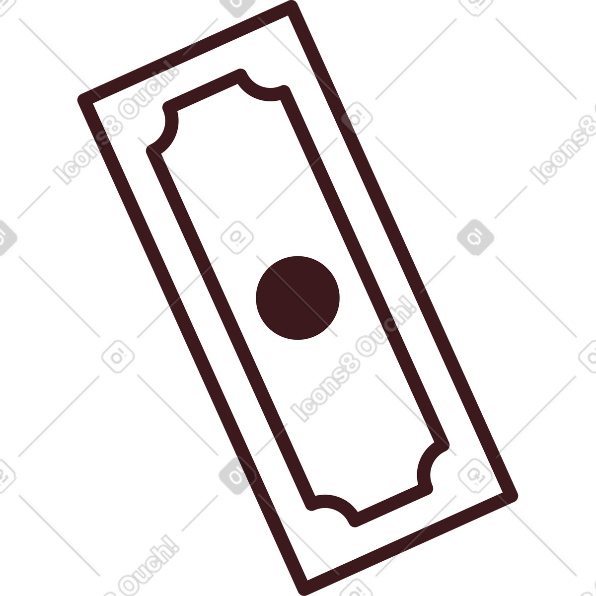 Folks スタイルの 紙幣 のイラストをPNG、SVG形式でダウンロード