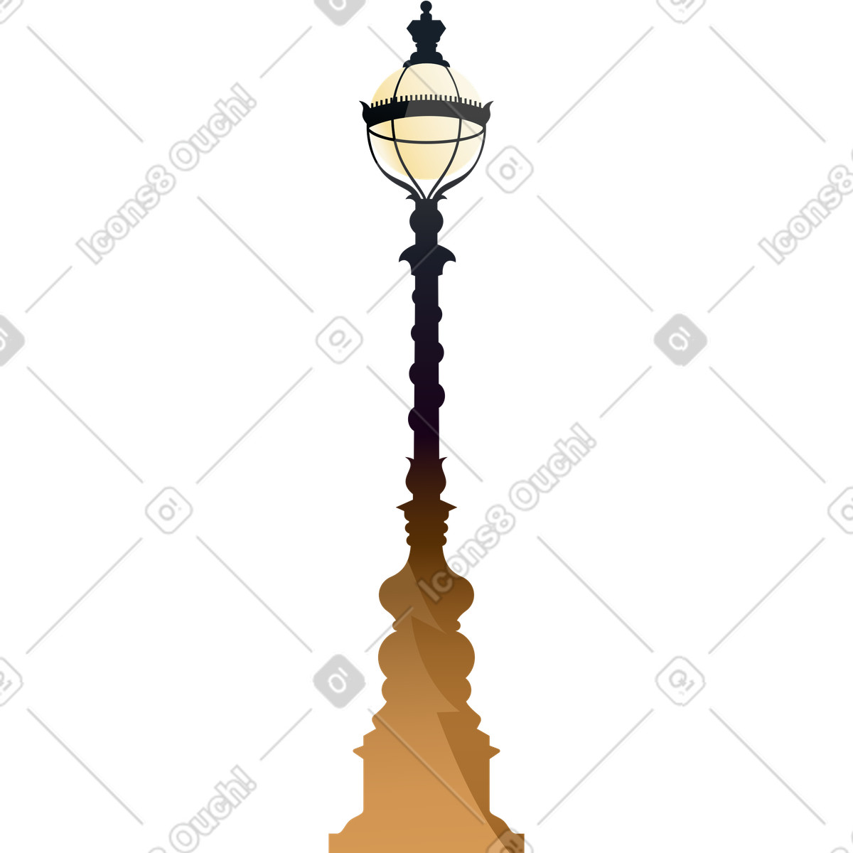 Ilustración Luz de la calle en estilo Vivid a descargar en PNG y SVG