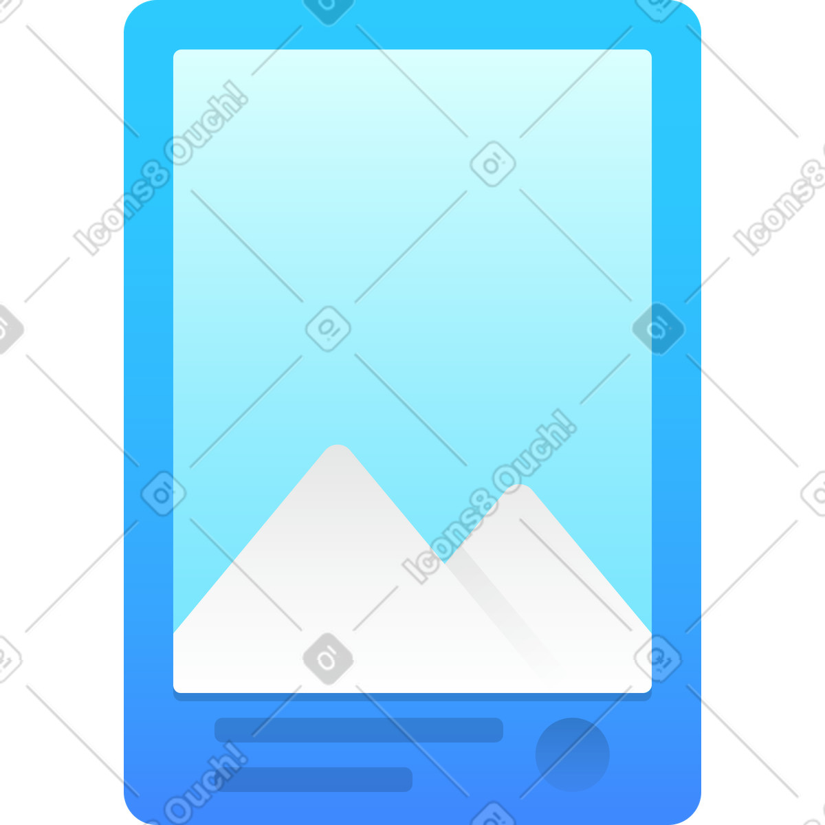 Tablet illustration in Hugo style download in PNG, SVG