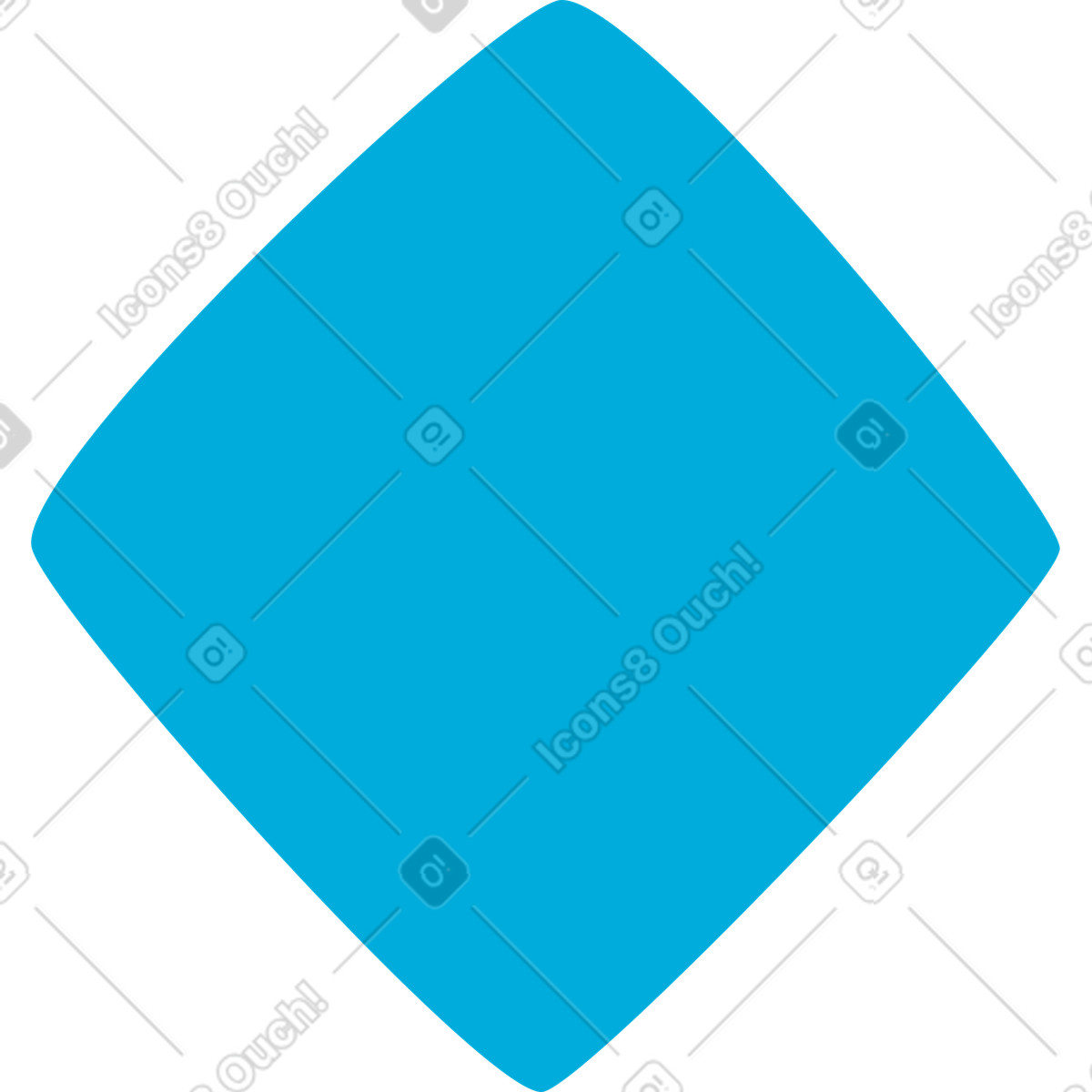 Rhombus-Illustration im Flame-Stil als Download in PNG, SVG