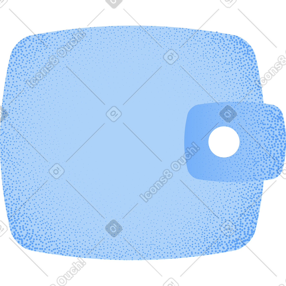 Grey wallet with grainy texture-Illustration im Grain-Stil als Download in PNG, SVG