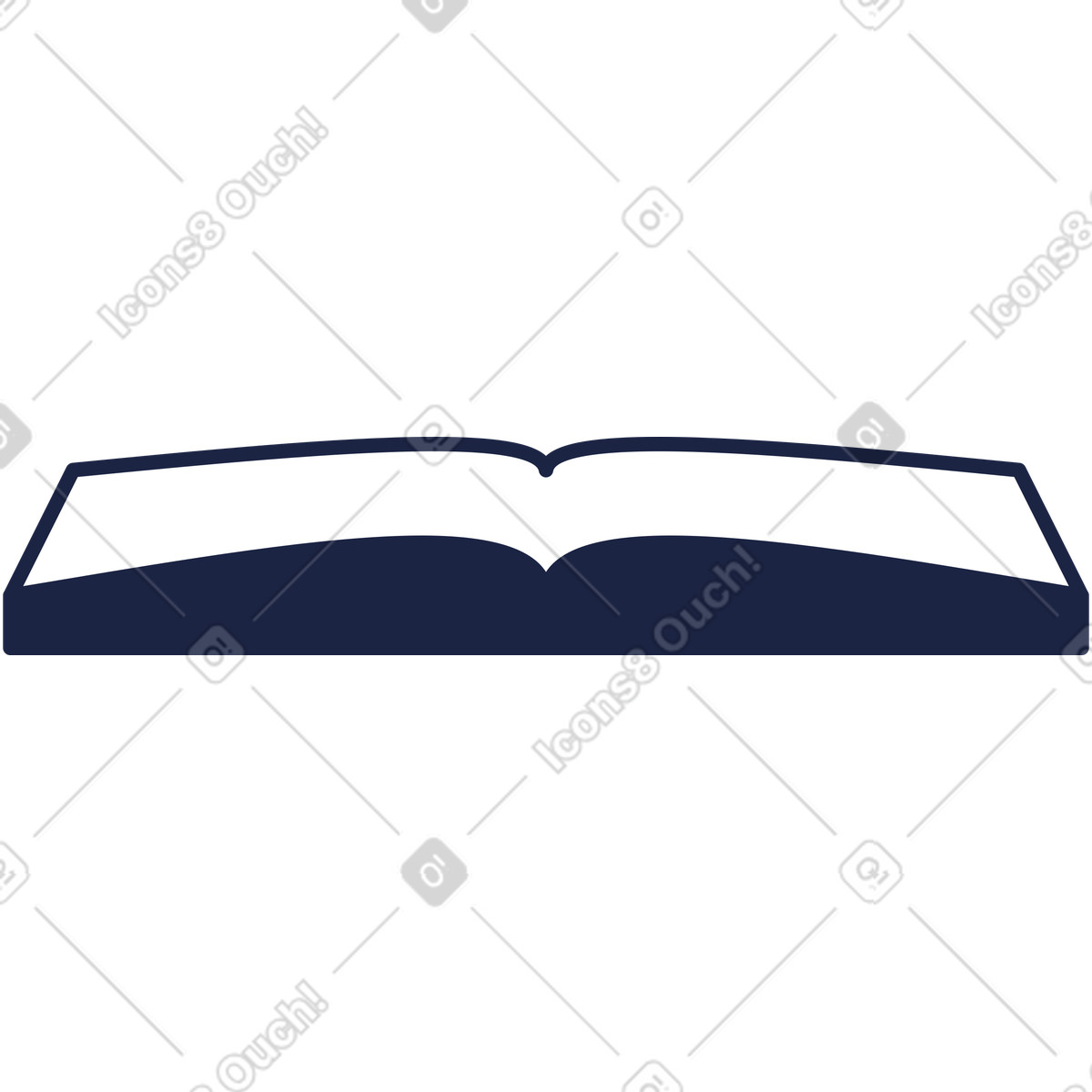 Open book illustration in Urban Line style download in PNG, SVG