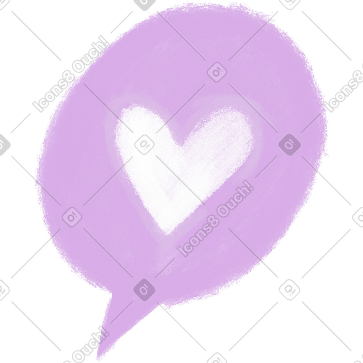 Text balloon illustration in Fabulous style download in PNG, SVG