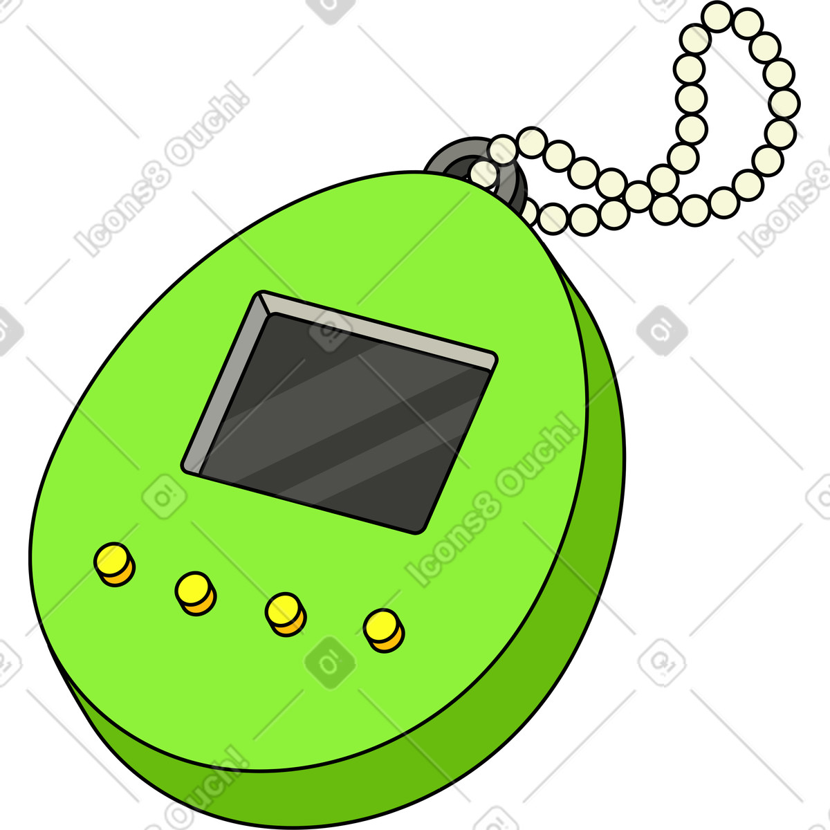 Ilustração de 90s tamagochi em no estilo Retro para baixar em PNG, SVG