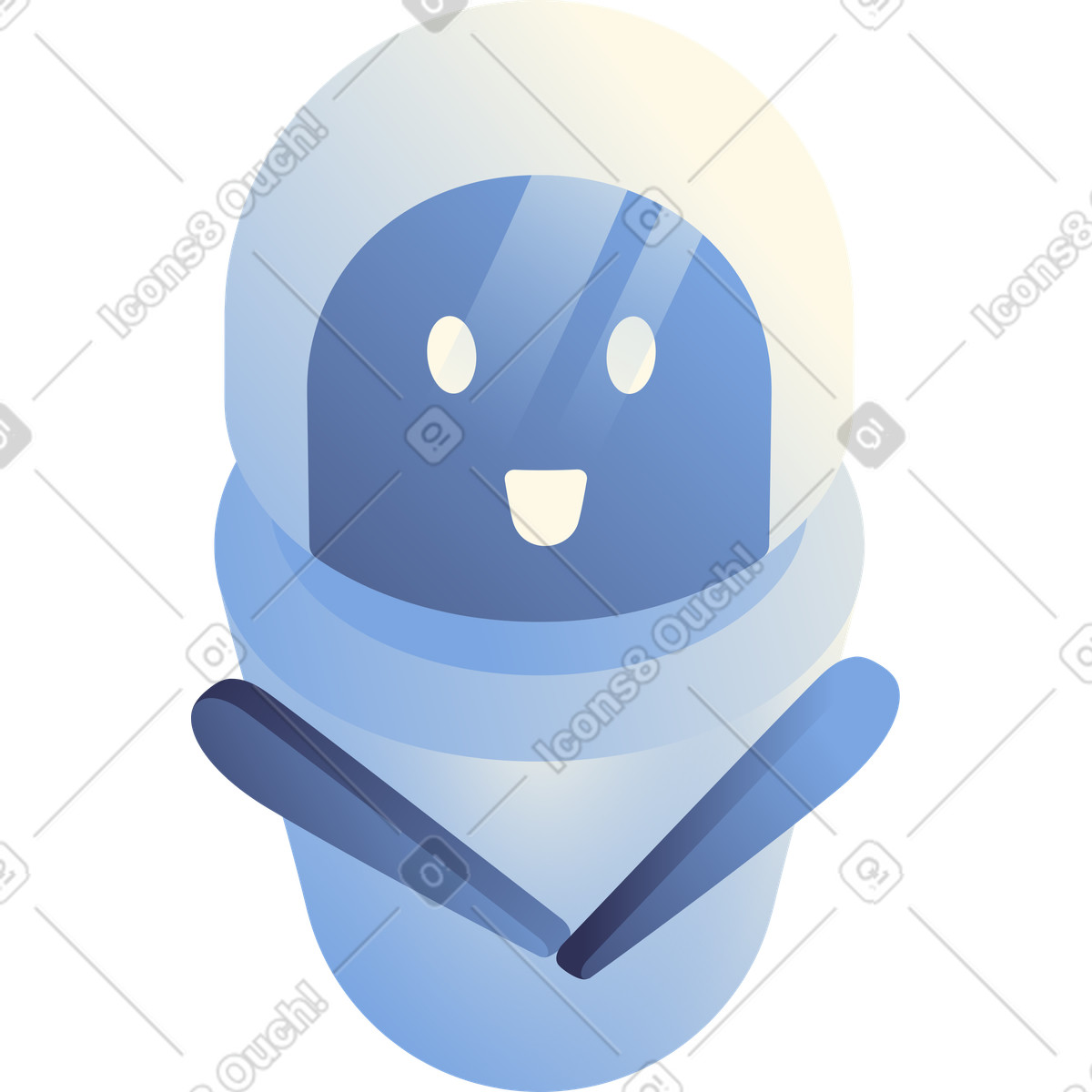 Chatbot illustrazione in stile Beam scarica in PNG, SVG