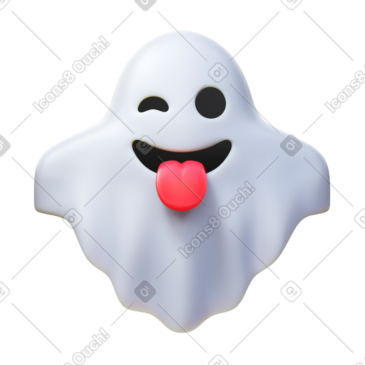 Ilustração de Ghost em no estilo 3D Fluency para baixar em PNG, SVG