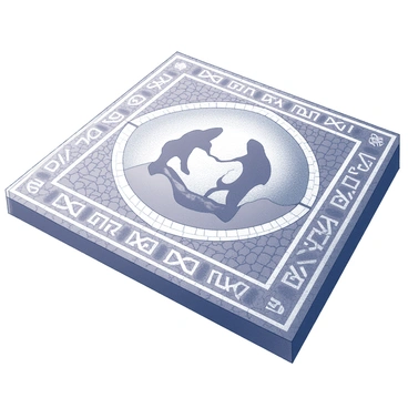 A detailed mosaic floor featuring intricate patterns and images. The mosaic consists of small, carefully arranged pieces that form a vibrant depiction of a scene from Greek mythology. The central image illustrates two mythological figures interacting, surrounded by ornate borders filled with symbolic motifs. The floor design incorporates geometric shapes and flowing lines that enhance the overall composition, creating a visually dynamic scene.