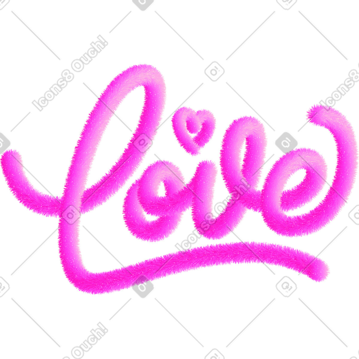 Lettering amore nel testo in stile soffice illustrazione scarica PNG, SVG