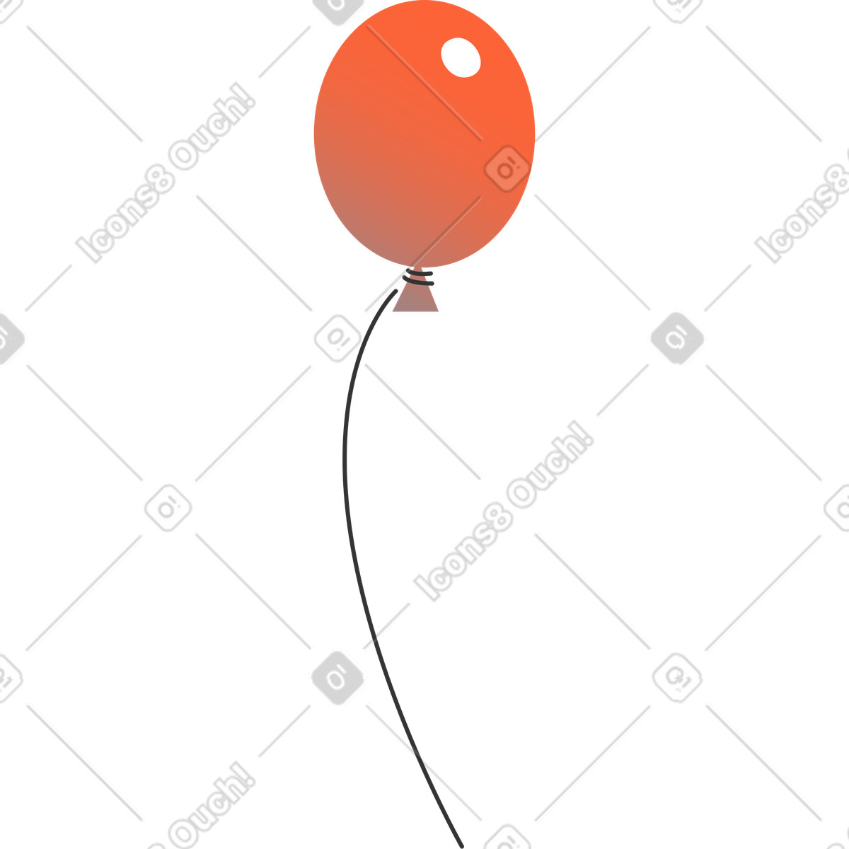 下载 Crayon 风格的 气球 插画，支持 PNG、SVG 格式