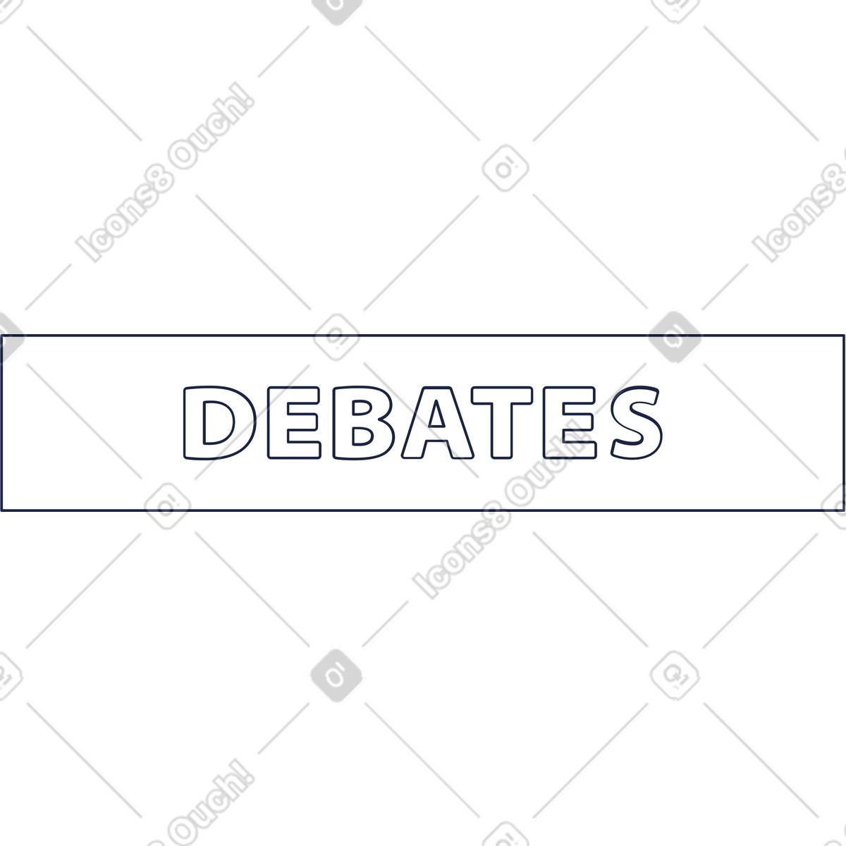 Ilustração de Debates tabuleta em no estilo Urban Line para baixar em PNG, SVG