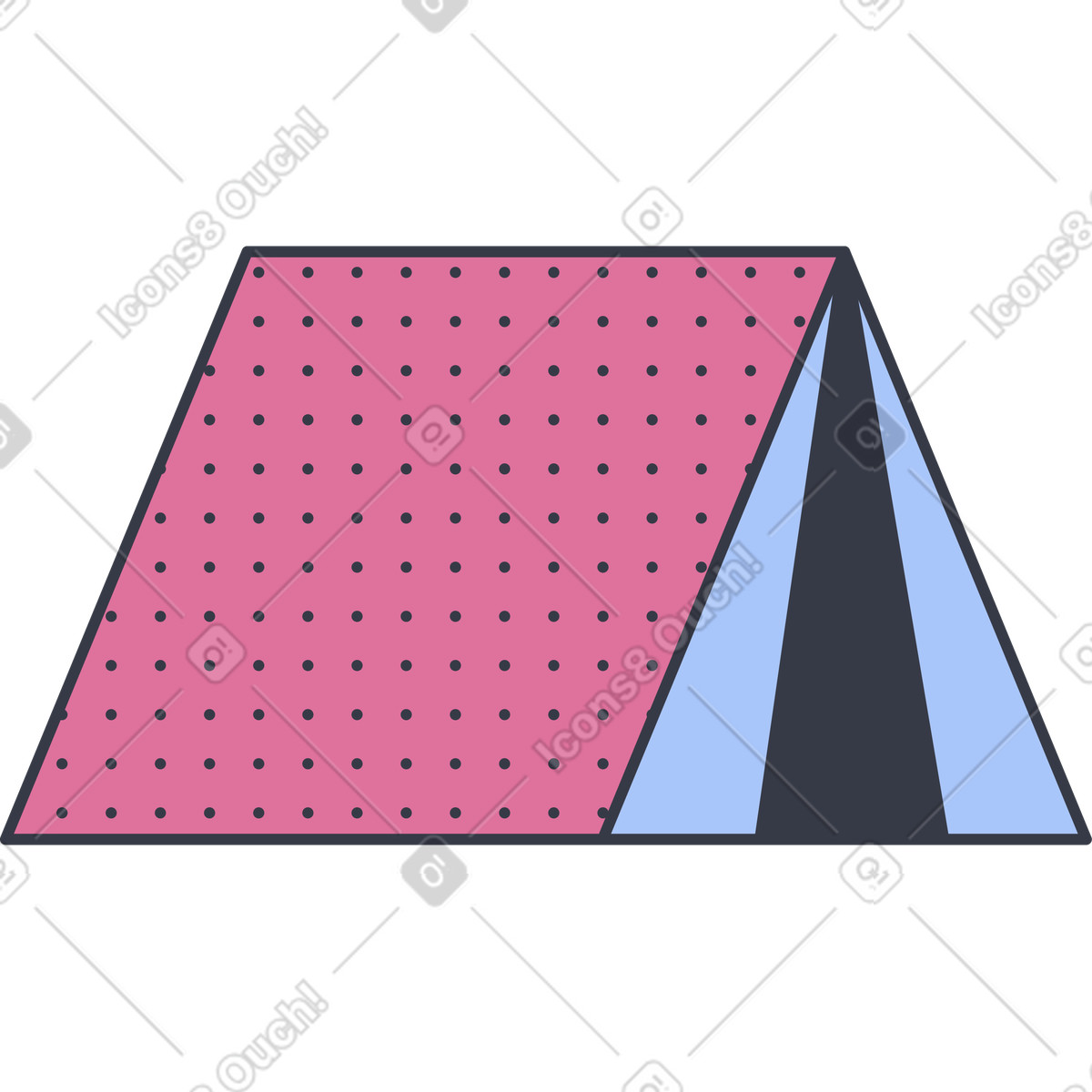 Tenda illustrazione animata in stile Abstract scaricabile in GIF, Lottie (JSON), AE