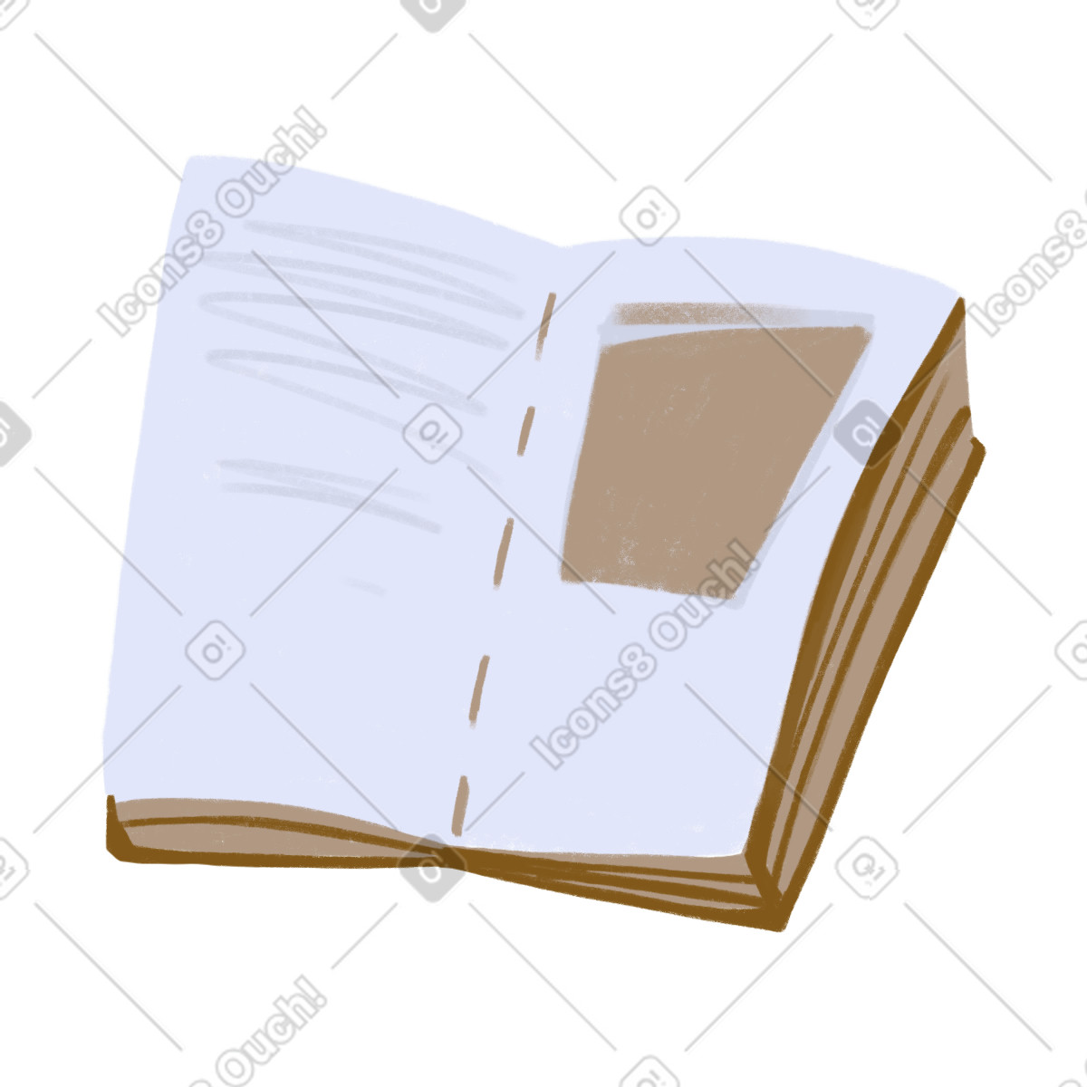 Book illustration in Atomic style download in PNG, SVG