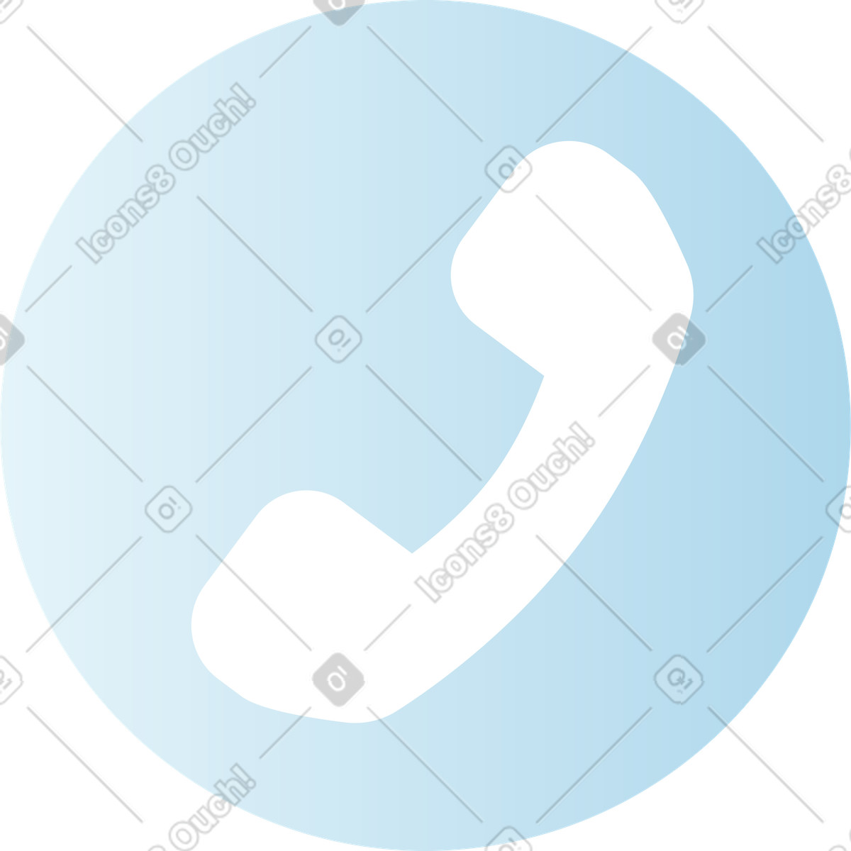 Ilustração de Sinal telefone em no estilo Airy para baixar em PNG, SVG