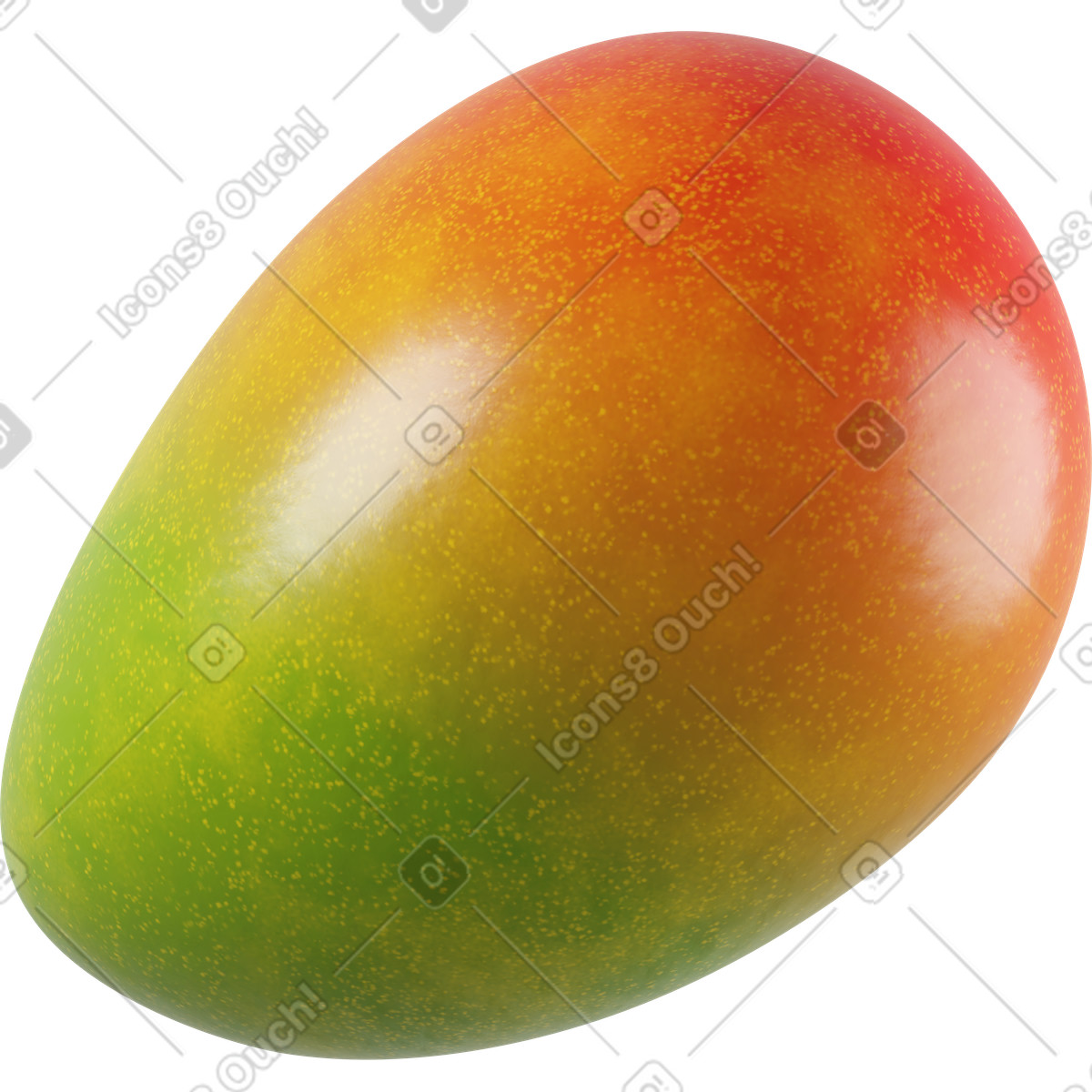 Mango illustrazione in stile 3D Business scarica in PNG, SVG