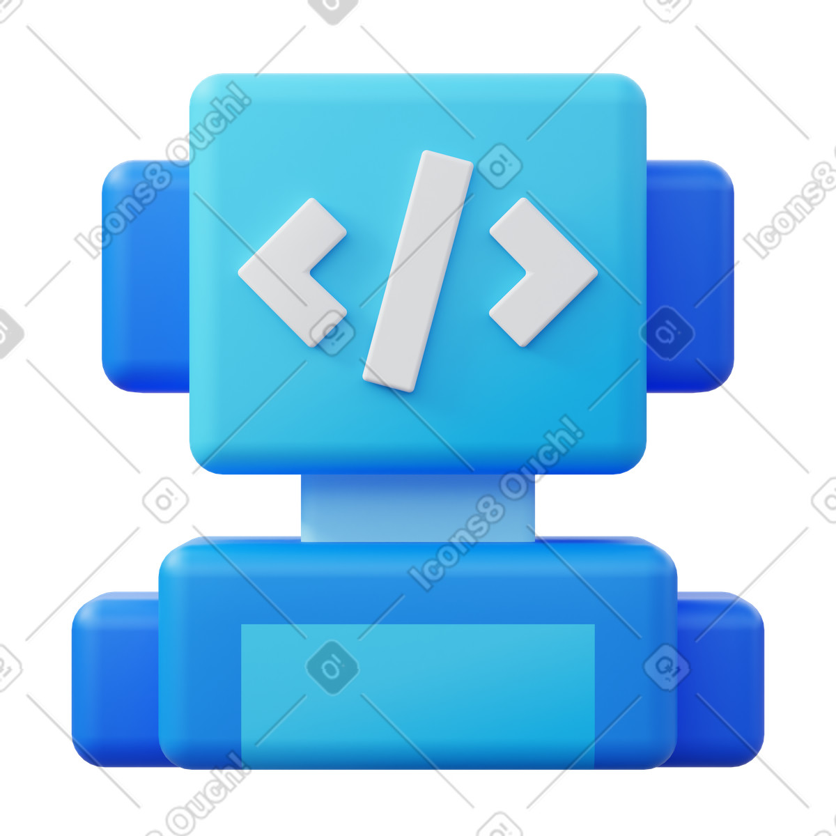 3D Fluency スタイルの Robot ai のイラストをPNG、SVG形式でダウンロード