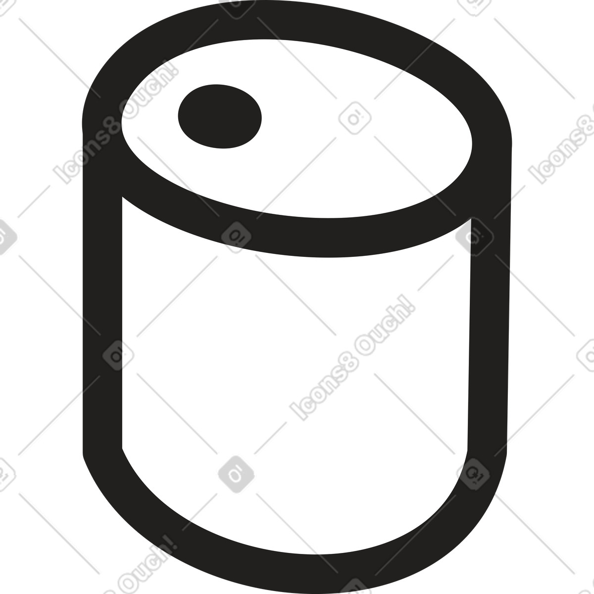Ilustração de Lata em no estilo Little para baixar em PNG, SVG