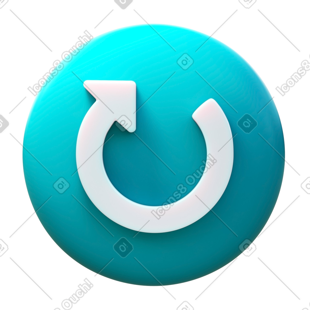 Restart illustration in 3D Fluency style download in PNG, SVG