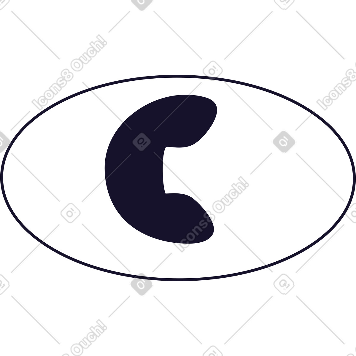 Call icon illustration in PNG, SVG