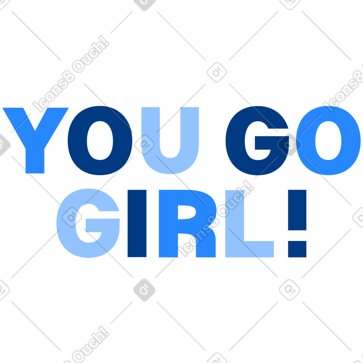 Ilustración Letras vas chica! en estilo Urban a descargar en PNG y SVG