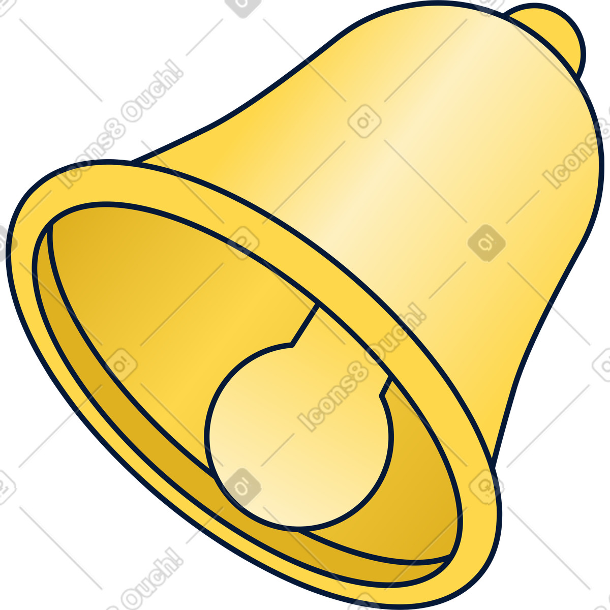 Bell for notification illustration in Neat style download in PNG, SVG