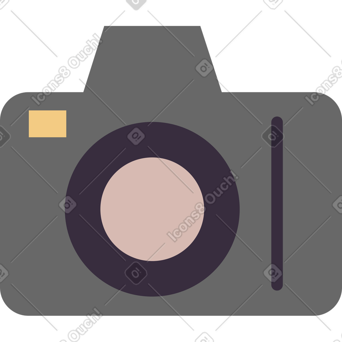 Camera illustration in Pale style download in PNG, SVG