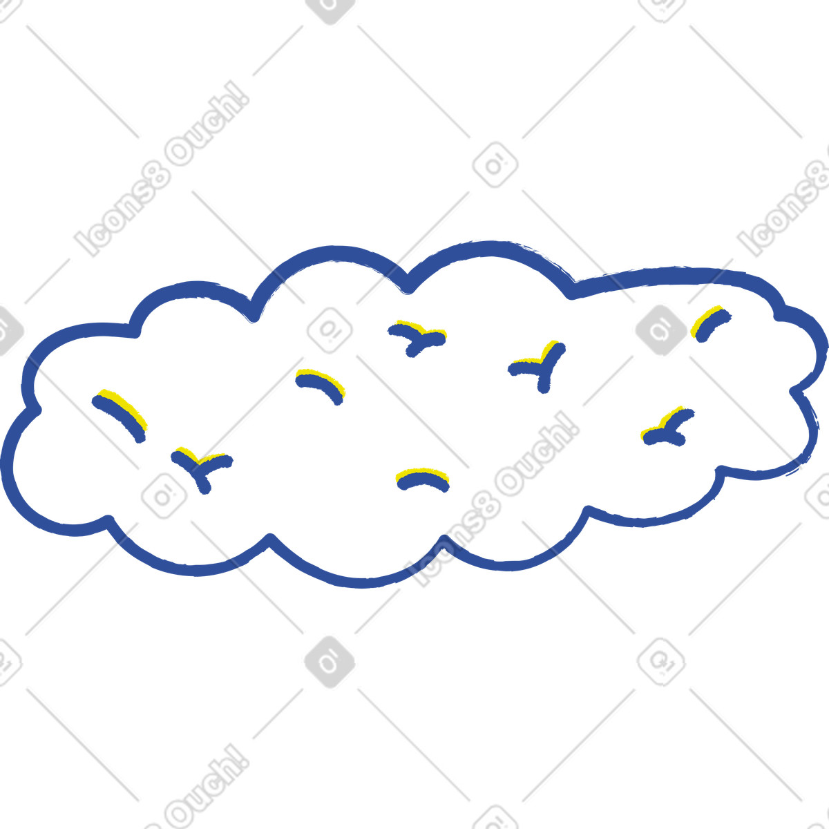Nest illustration in Lime style download in PNG, SVG