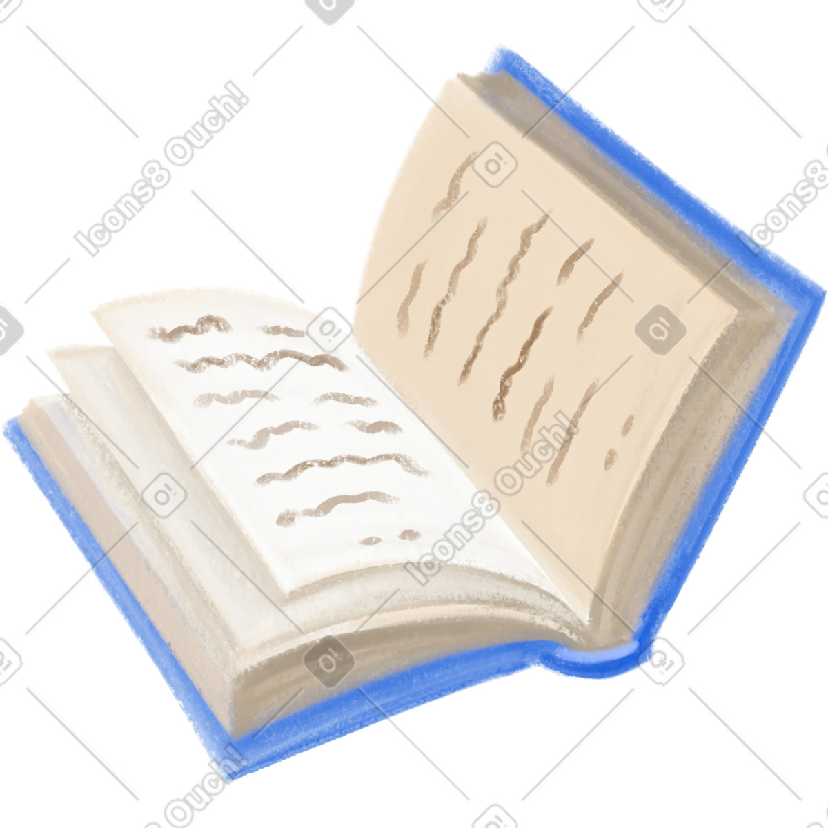 下载 Mushy 风格的 Book 插画，支持 PNG、SVG 格式