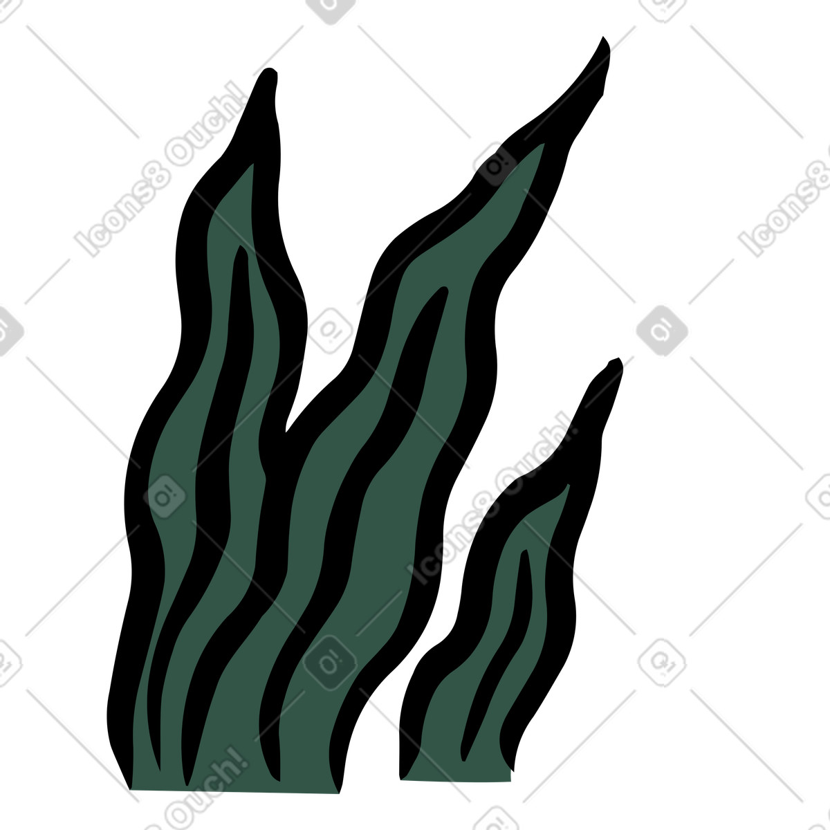 Pflanze, anlage-Illustration im Scandi-Stil als Download in PNG, SVG