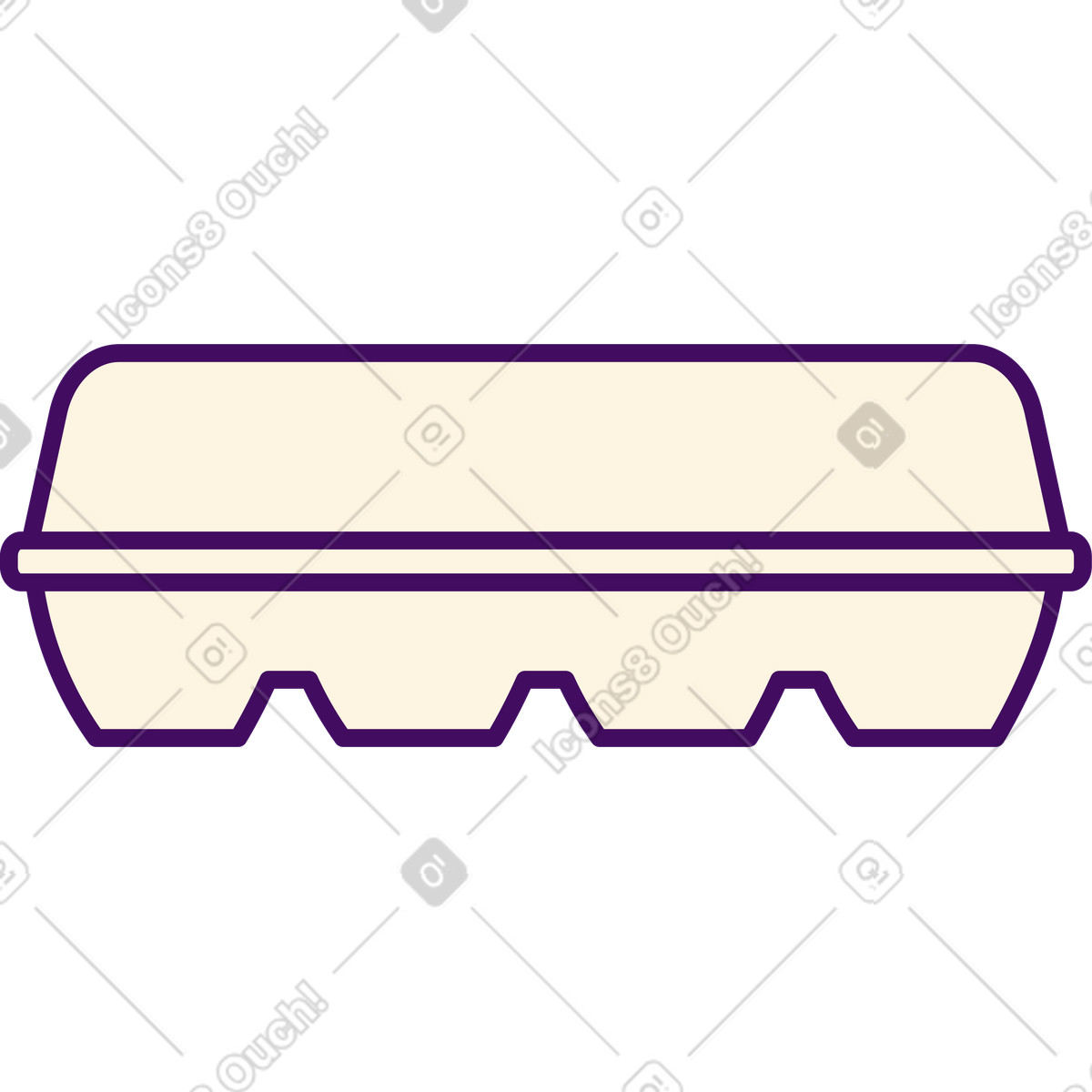 Ilustración Caja de huevos en estilo Simplistic a descargar en PNG y SVG