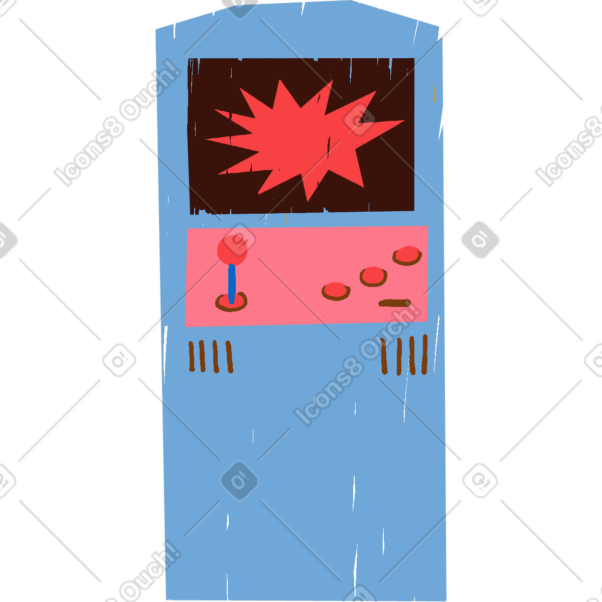 Ilustración Arcade game en estilo Sleepy a descargar en PNG y SVG