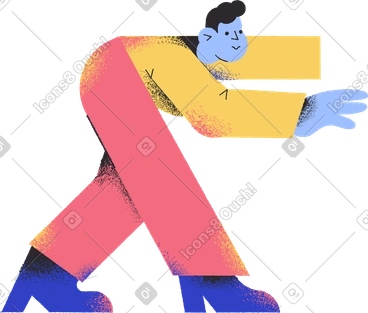 Man reaching for something PNG, SVG