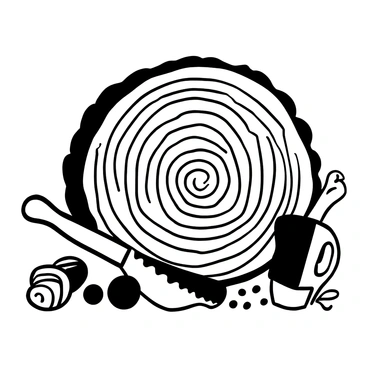 A log cross-section showing rings and a variety of natural wood tones