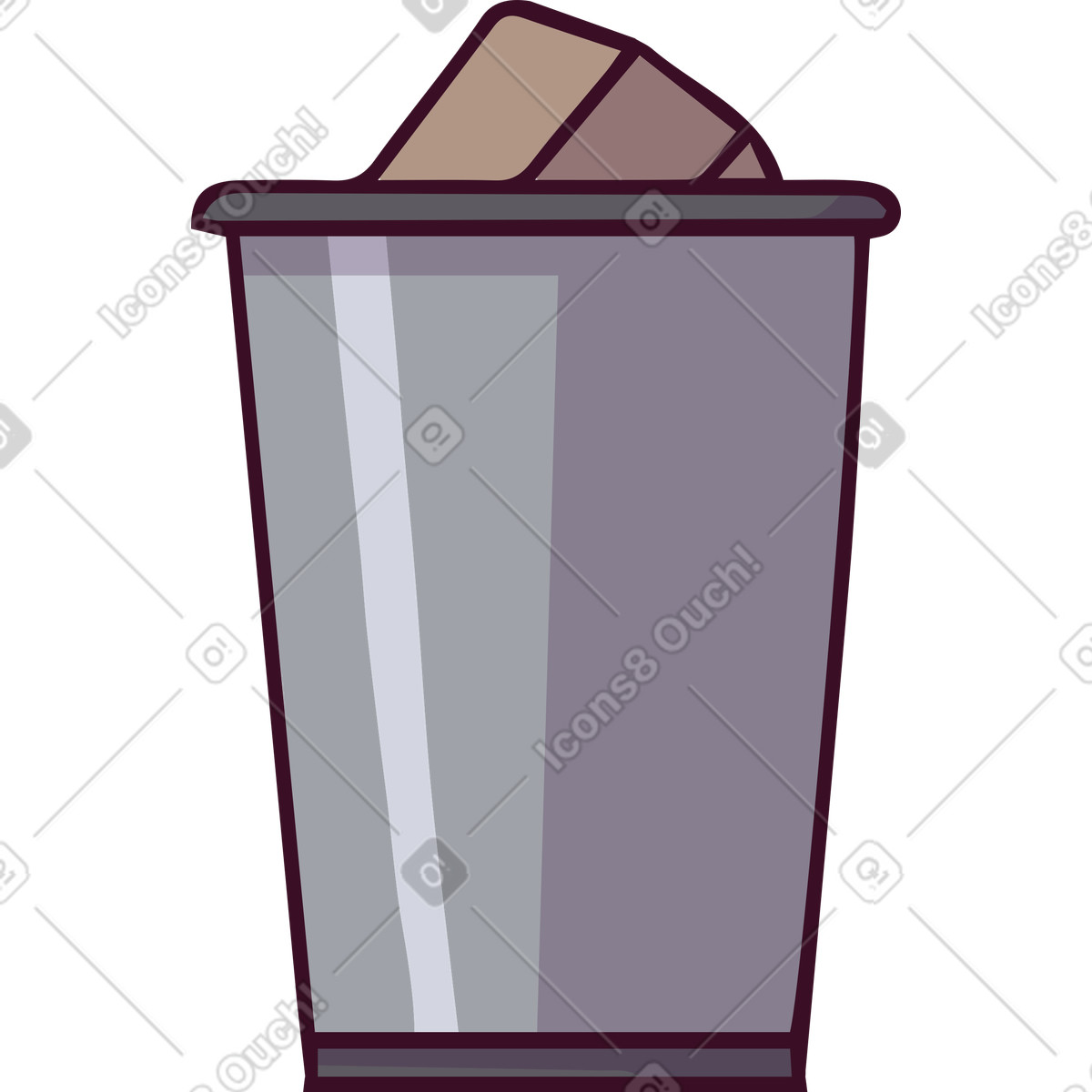 Ilustração de Lixo em no estilo Eastwood para baixar em PNG, SVG